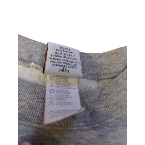 Vintage Betty Boop Sweatshirt Dreaming Of A Green Christmas Size Large - Picture 4 of 8